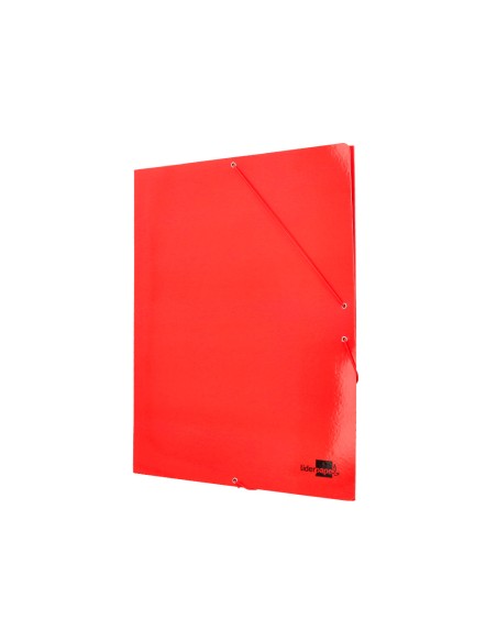 Carpeta liderpapel gomas din a3 3 solapas carton plastificado 800 gr colores surtidos