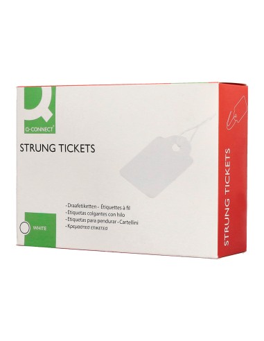 Etiquetas colgantes q connect 45x65 mm caja de 400 unidades