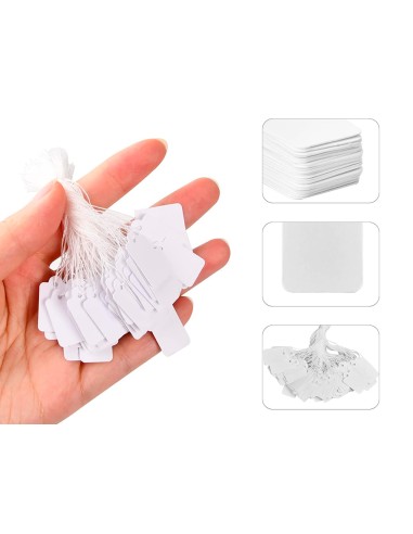 Etiquetas colgantes q connect 28x43 mm caja de 500 unidades