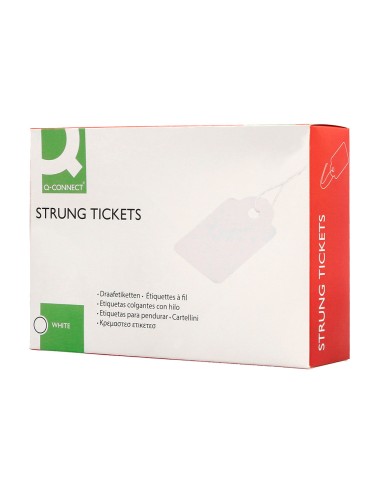 Etiquetas colgantes q connect 21x35 mm caja de 500 unidades
