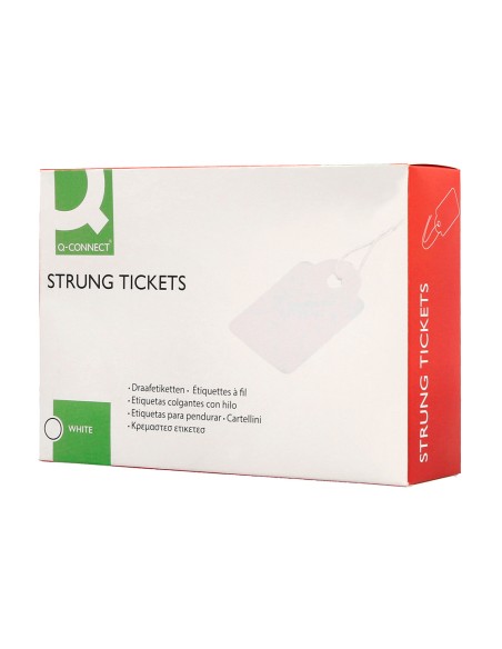 Etiquetas colgantes q connect 21x35 mm caja de 500 unidades