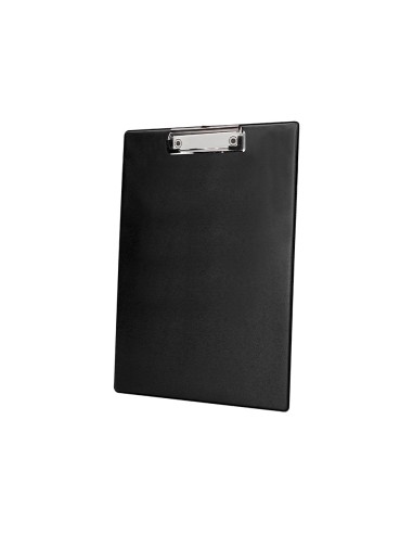 Portanotas q connect plastico 50 reciclado din a4 negro grosor 21 mm