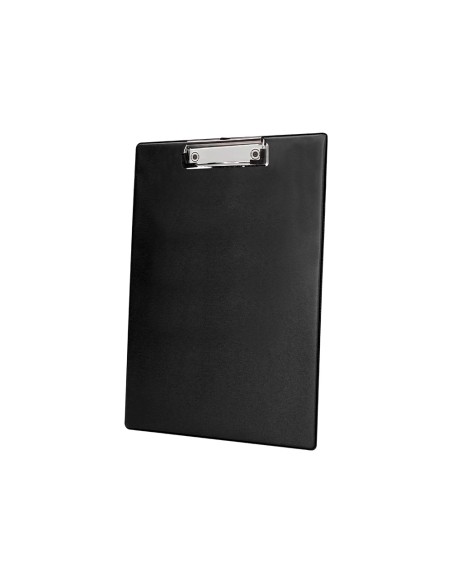 Portanotas q connect plastico 50 reciclado din a4 negro grosor 21 mm