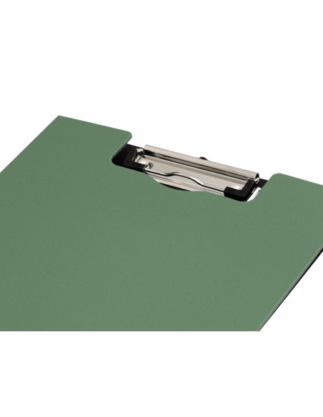 Carpeta q connect miniclip superior din a4 plastico 50 reciclado verde oliva grosor 21 mm