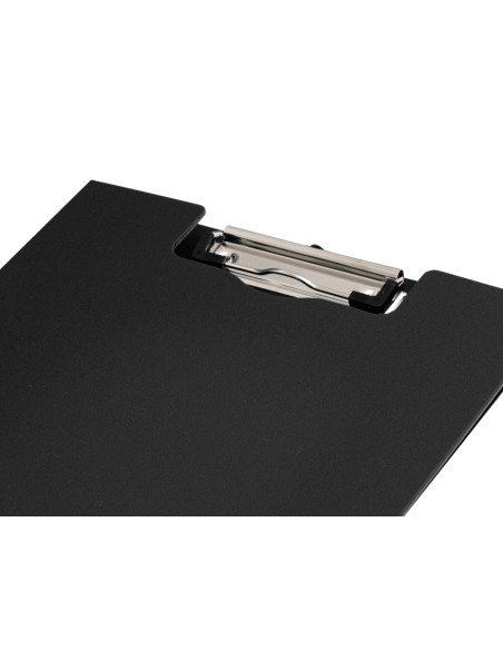 Carpeta q connect miniclip superior din a4 plastico 50 reciclado negro grosor 21 mm