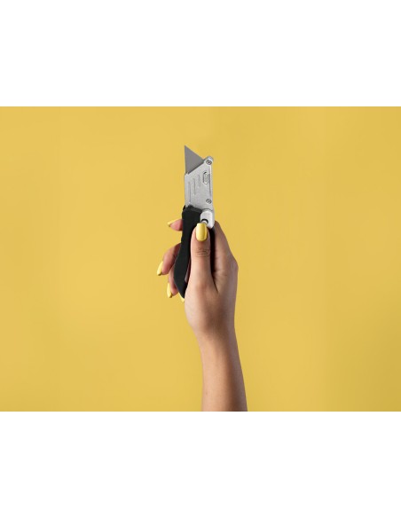 Cuter q connect plegable xd 925 con mecanismo de cambio rapido cuchilla ancha mango antideslizante