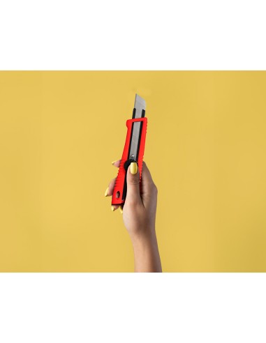 Cuter q connect xd 190 con protector metalico de cuchilla ancha de carbono y bloqueo de la hoja por rueda