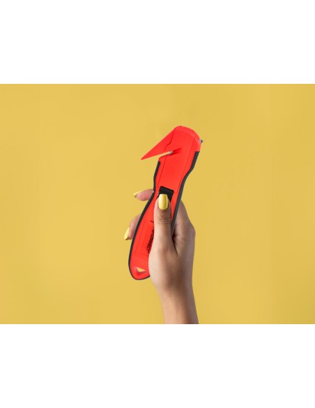 Cuter q connect de seguridad xd g03 con cuchilla ancha fija oculta para evitar cortes con 2 cuchillas de repuest0