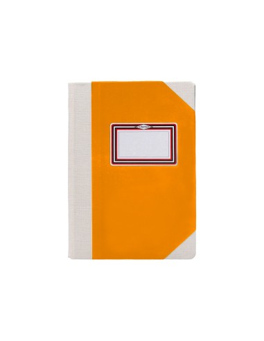 Libro cartone cosido fernandes flecha din a6 rayado horizontal 50 hojas 100 gr naranja