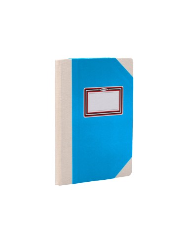 Libro cartone cosido fernandes flecha din a6 rayado horizontal 50 hojas 100 gr azul