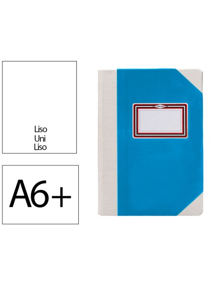 Libro cartone cosido fernandes flecha din a6 liso 50 hojas 100 gr azul Libro cartone cosido fernandes flecha din a6 liso 50 hojas 100 gr azul