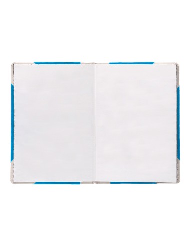 Libro cartone cosido fernandes flecha din a6 liso 50 hojas 100 gr azul