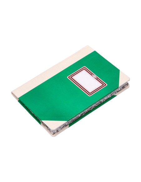 Libro cartone cosido fernandes flecha din a5 rayado horizontal 50 hojas 100 gr verde