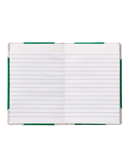 Libro cartone cosido fernandes flecha din a5 rayado horizontal 50 hojas 100 gr verde