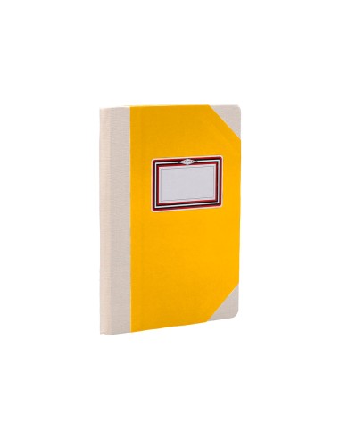Libro cartone cosido fernandes flecha din a5 rayado horizontal 50 hojas 100 gr amarillo