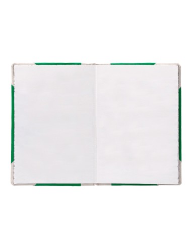 Libro cartone cosido fernandes flecha din a5 liso 50 hojas 100 gr verde