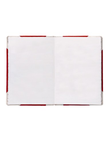 Libro cartone cosido fernandes flecha din a5 liso 50 hojas 100 gr rojo