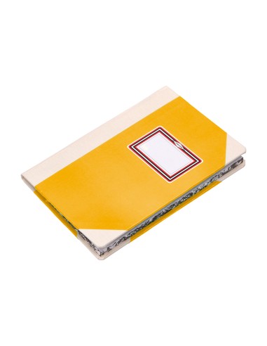 Libro cartone cosido fernandes flecha din a5 liso 50 hojas 100 gr amarillo