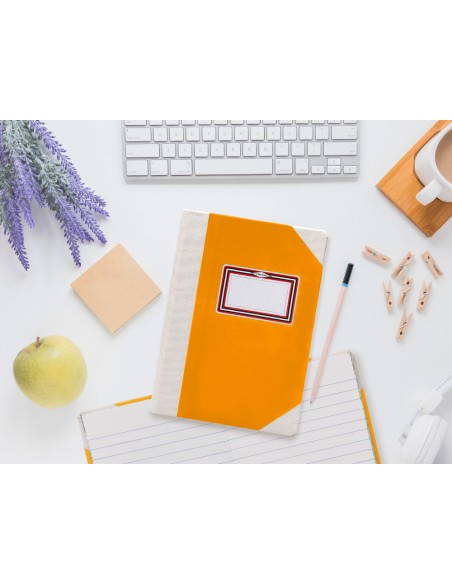 Libro cartone cosido fernandes flecha din a4 rayado horizontal 50 hojas 100 gr naranja Libro cartone cosido fernandes flecha din a4 rayado horizontal 50 hojas 100 gr naranja