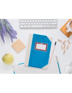 Libro cartone cosido fernandes flecha din a4 rayado horizontal 50 hojas 100 gr azul