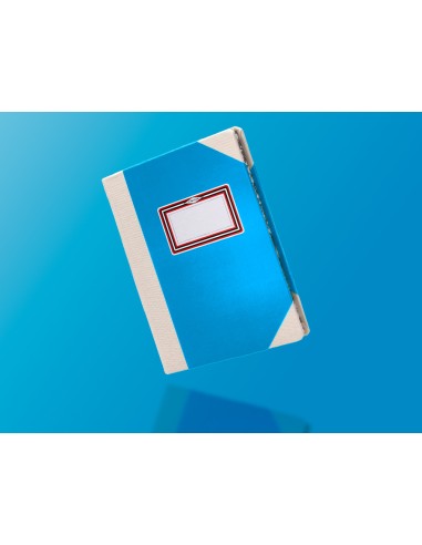 Libro cartone cosido fernandes flecha din a4 liso 50 hojas 100 gr azul