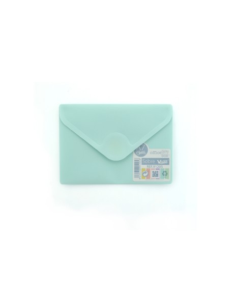 Carpeta office box dossier v lock din a7 cierre velcro colores pastel surtidos