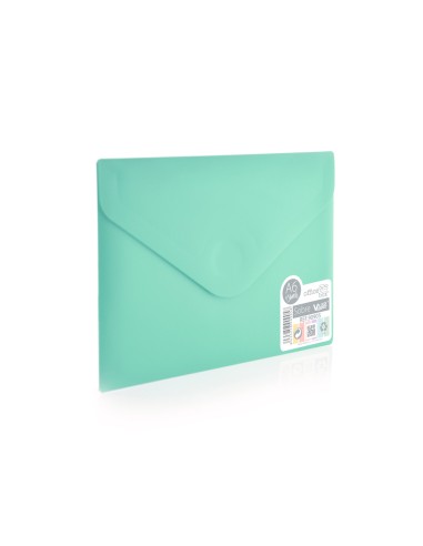 Carpeta office box dossier v lock din a6 cierre velcro colores pastel surtidos