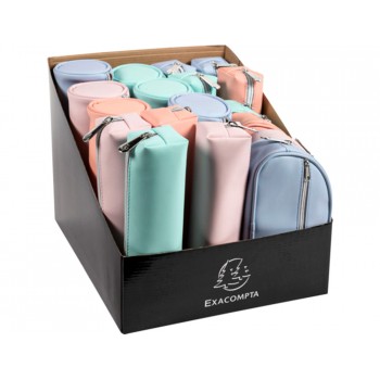 Bolso escolar exacompta aquarel goma 3 formas colores surtidos