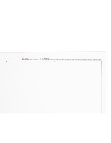 Bloc dibujo liderpapel lineal vanguardia 230x325mm 20 hojas 130g m2 con recuadro perforado