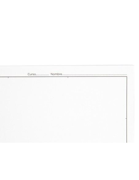 Bloc dibujo liderpapel lineal vanguardia 230x325mm 20 hojas 130g m2 con recuadro perforado