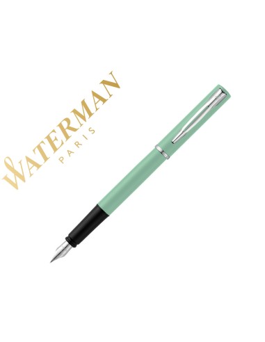 Pluma waterman allure pastel verde plumin f