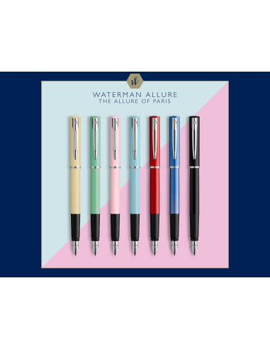 Pluma waterman allure pastel verde plumin f