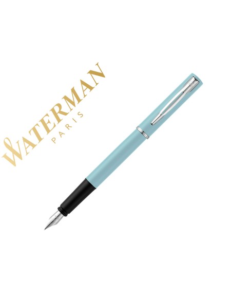 Pluma waterman allure pastel azul plumin f
