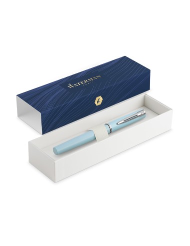 Pluma waterman allure pastel azul plumin f