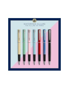 Pluma waterman allure pastel expositor de 20 unidades 4 colores pastel surtidos