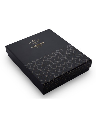 Pluma parker sonnet negro gt en set de regalo tarjetero