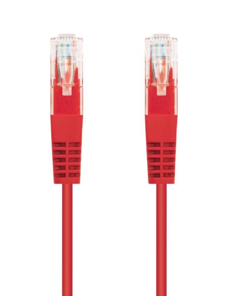 Nanocable Latiguillo RJ45 CAT.6 UTP Rojo, 3.0 M