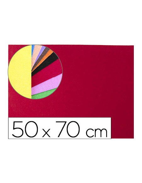 Goma eva liderpapel 50x70cm 60g m2 espesor 2mm textura toalla rojo