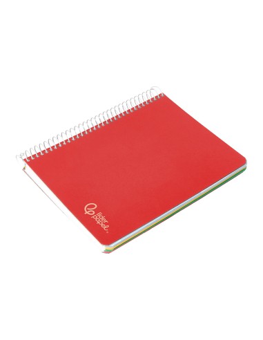 Cuaderno espiral liderpapel a5 micro witty tapa dura 120h 90gr horizontal 8mm 5 bandas 6 taladros colores surtidos
