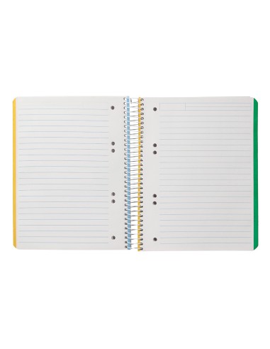 Cuaderno espiral liderpapel a5 micro witty tapa dura 120h 90gr horizontal 8mm 5 bandas 6 taladros colores surtidos
