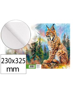Bloc dibujo liderpapel artistico natura espiral 230x325mm 20 hojas 130g m2 sin recuadro perforado