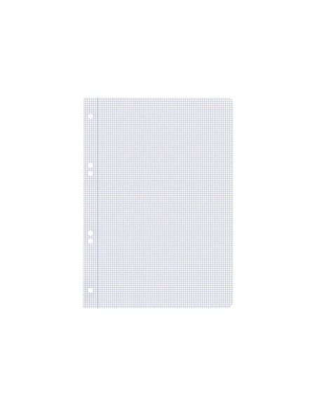 Recambio liderpapel din a5 100 hojas 75 gr cuadro 3mm con margen 6 taladros