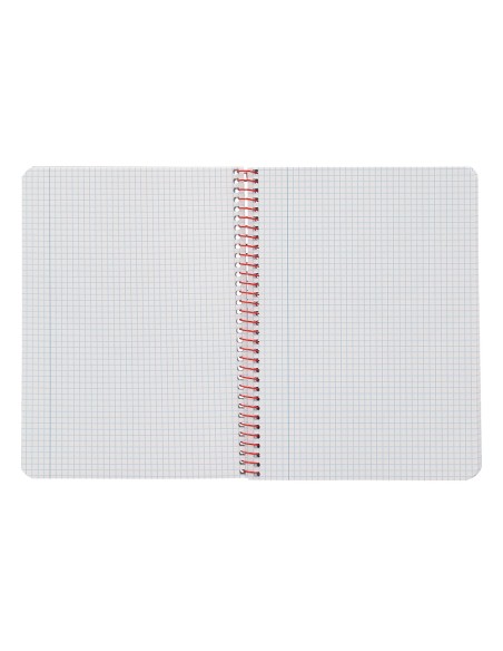 Cuaderno espiral liderpapel din a5 witty tapa dura 80h 90gr cuadro 4mm con margen color naranja