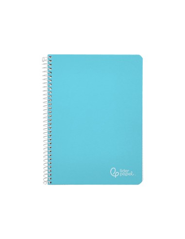 Cuaderno espiral liderpapel din a5 witty tapa dura 80h 90gr cuadro 4mm con margen color azul