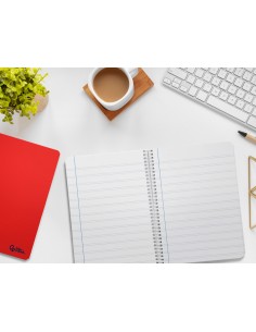 Cuaderno espiral liderpapel din a5 smart tapa blanda 80h 75gr rayado montessori 5mm colores surtidos