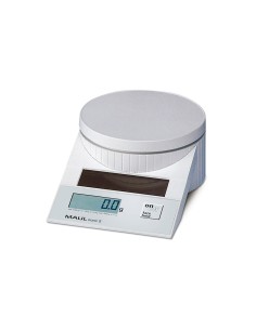 Pesacartas oficina maul tronic solar 5000 gr apagado automatico color blanco 196x130x65 mm