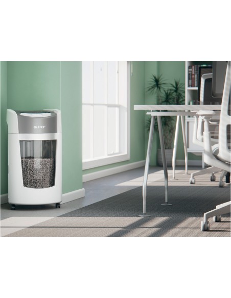 Destructora de documentos leitz optimax office capacidad de corte 10 hojas particulas p5 destruye grapas