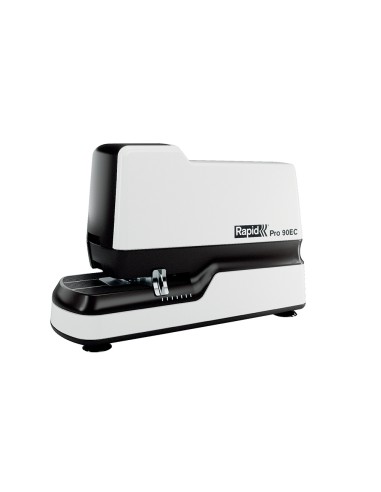 Grapadora rapid pro 90ec electrica blanco capacidad 50 hojas usa grapas n 66 y n 44