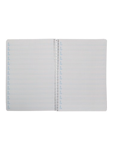 Cuaderno espiral liderpapel di n a4 pautaguia tapa blanda 80h 75 gr cuadro pautado 5mm color amarillo