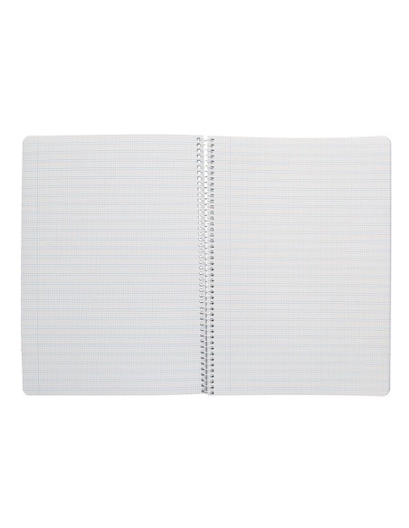 Cuaderno espiral liderpapel di n a4 pautaguia tapa blanda 80h 75 gr cuadro pautado 25mm color amarillo